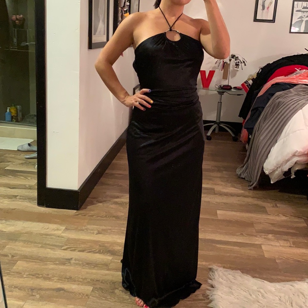 Silk Black Dress